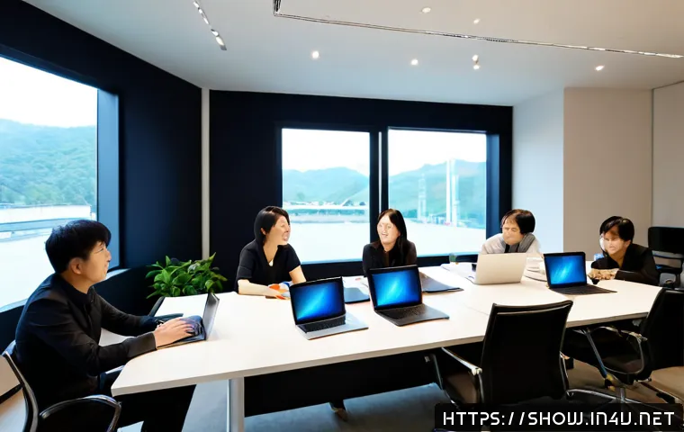공연기획사의 외국어 능력 필요성 - Photorealistic international concert planning meeting in a modern office, diverse event professional...